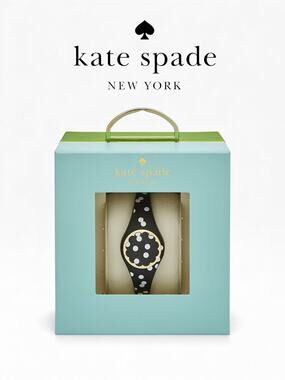 NIB SEALED Kate Spade Women's Sport Scallop Activity Tracker Polka Dot KSA31209